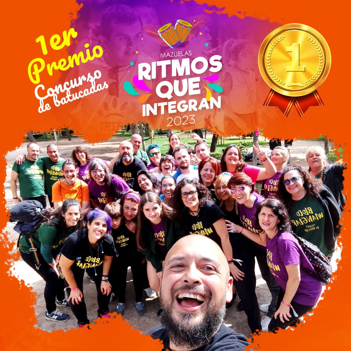 Ganamos el primer premio del concurso de batucadas de Ritmos que ...