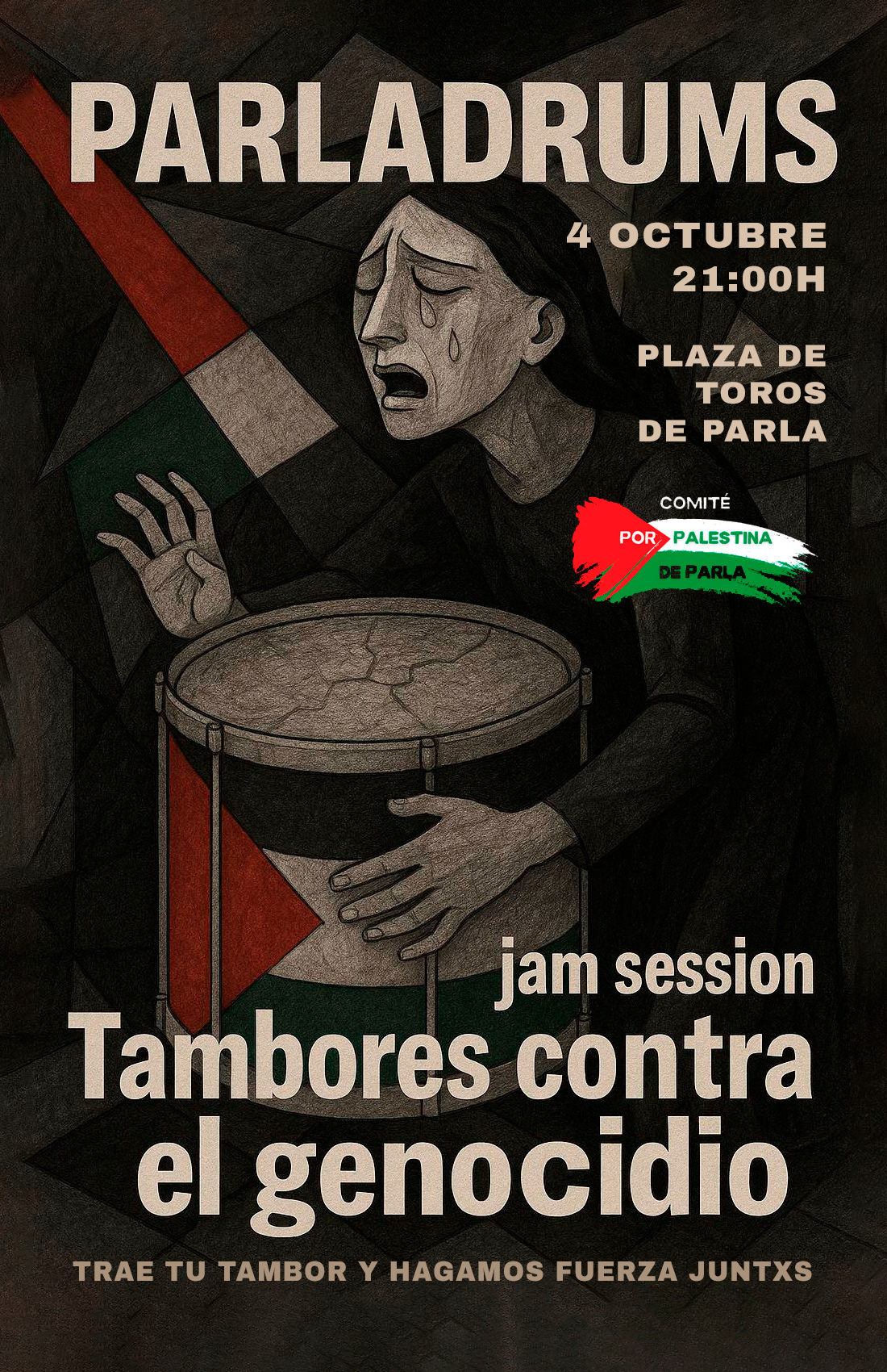 Tambores contra el genocidio en Gaza