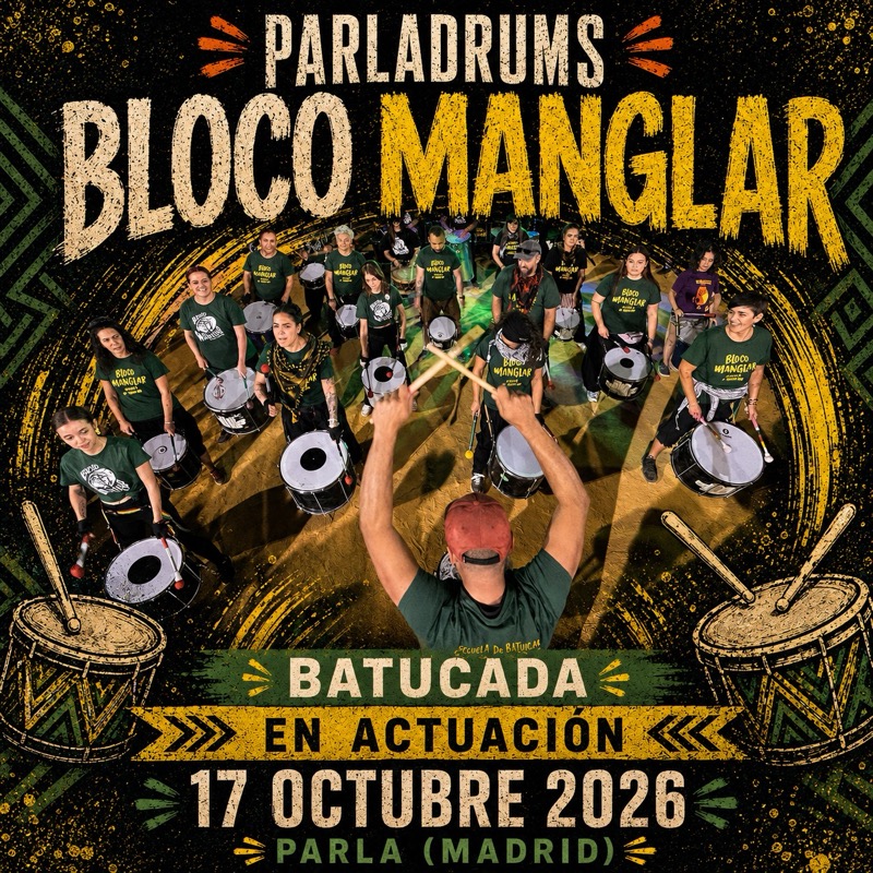 blocomanglar Bloco Manglar el 17 octubre en ParlaDrums