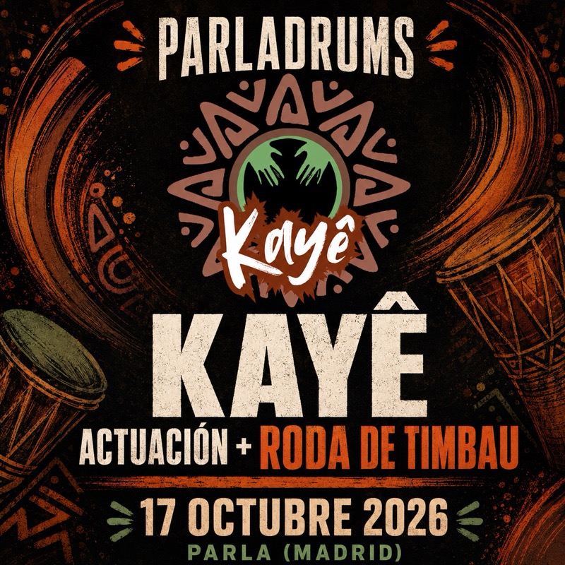 kaye-parladrums Kayê el 17 octubre en ParlaDrums